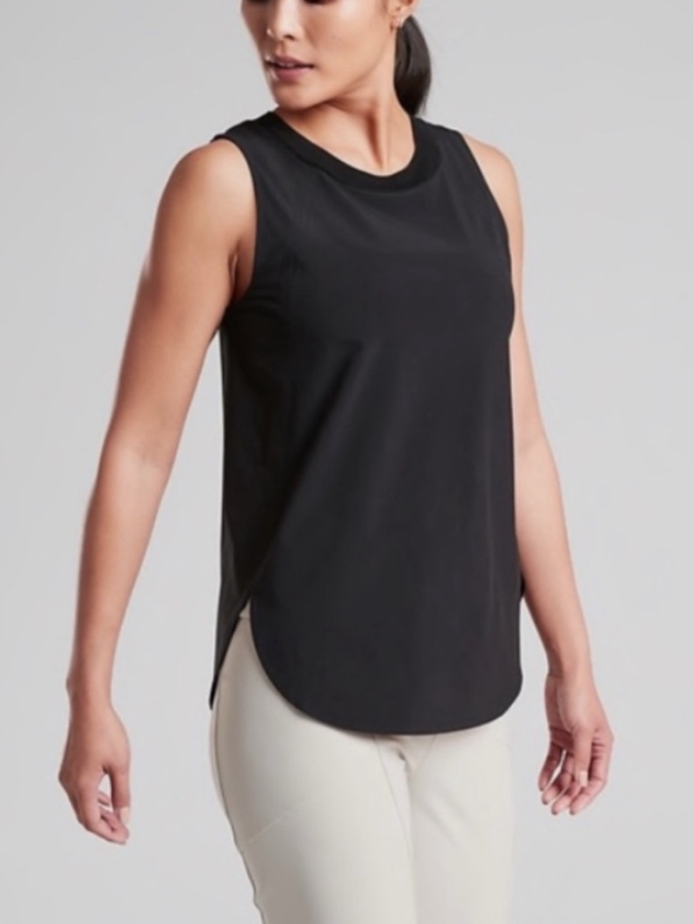 Athleta Zephyr Refined Tank Women’s Size Medium in Black New with tags!